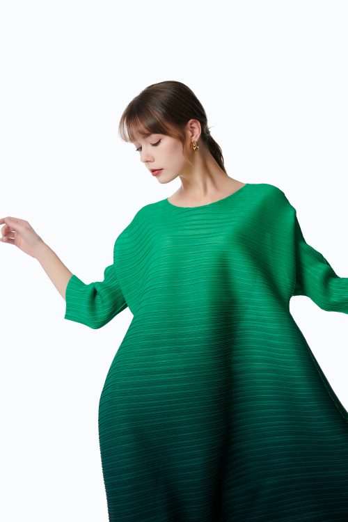 pleatslog-Miyake ladies pleated dress (1) pleatslog-Miyake ladies pleated dress (1)
